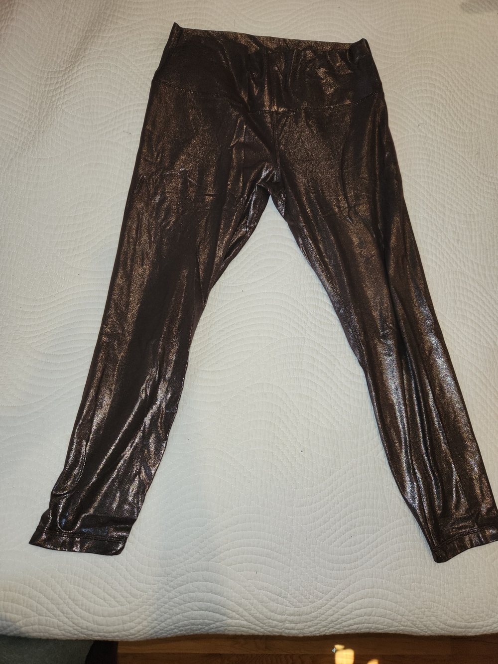 LULULEMON athletica Shimmery Metallic Copper Leggings Size 12